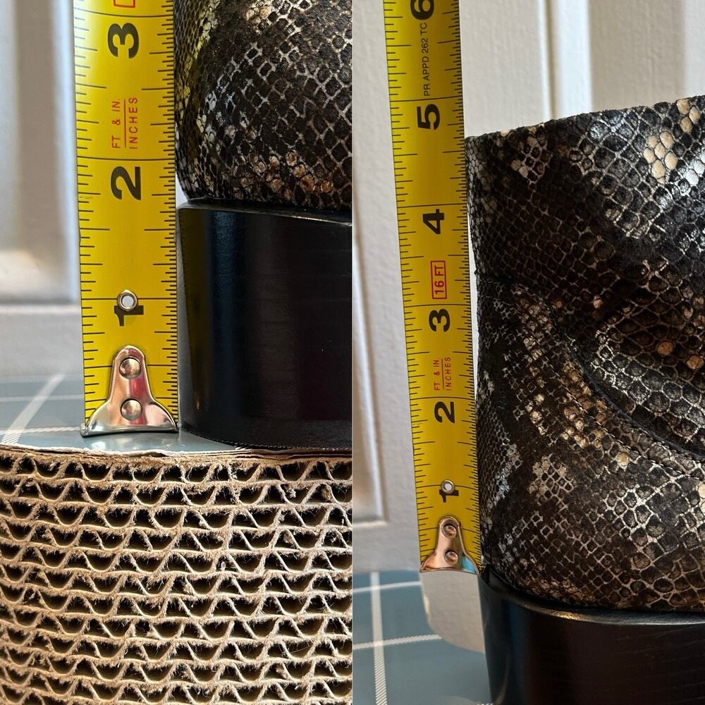 Vionic Kamryn Pewter Animal print Nubuck Leather Ankle Booties, size US 6.5 - Picture 11 of 11